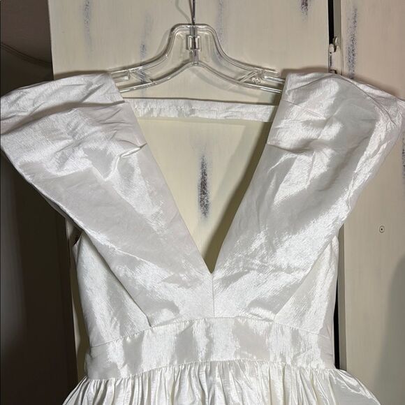Elegant White Women's Dress from The Vintage Shop - Picture 2 of 11